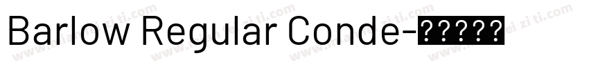 Barlow Regular Conde字体转换
